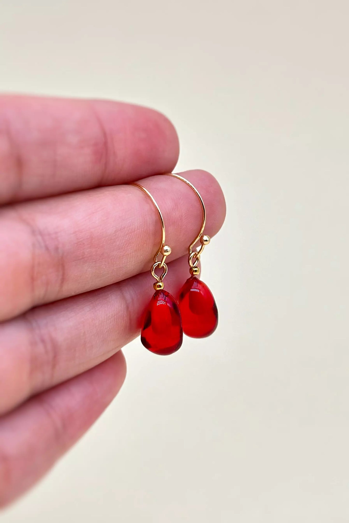 Pomegranate Arils Earrings for Women ,  Handmade resin earrings,  Wearable Artwork by ioArtStudio